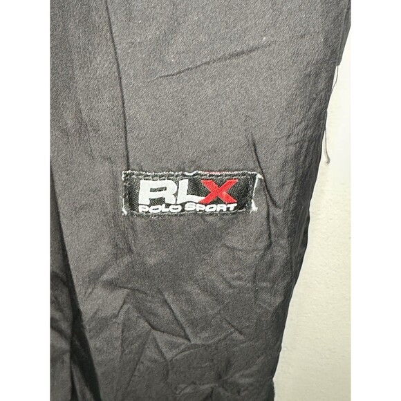 Vintage POLO SPORT RALPH LAUREN Nylon Track Pants Black Size Large 90s 00s - Picture 5 of 7